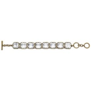 Retro Glam Square-Cut Crystal Bracelet-b179cl